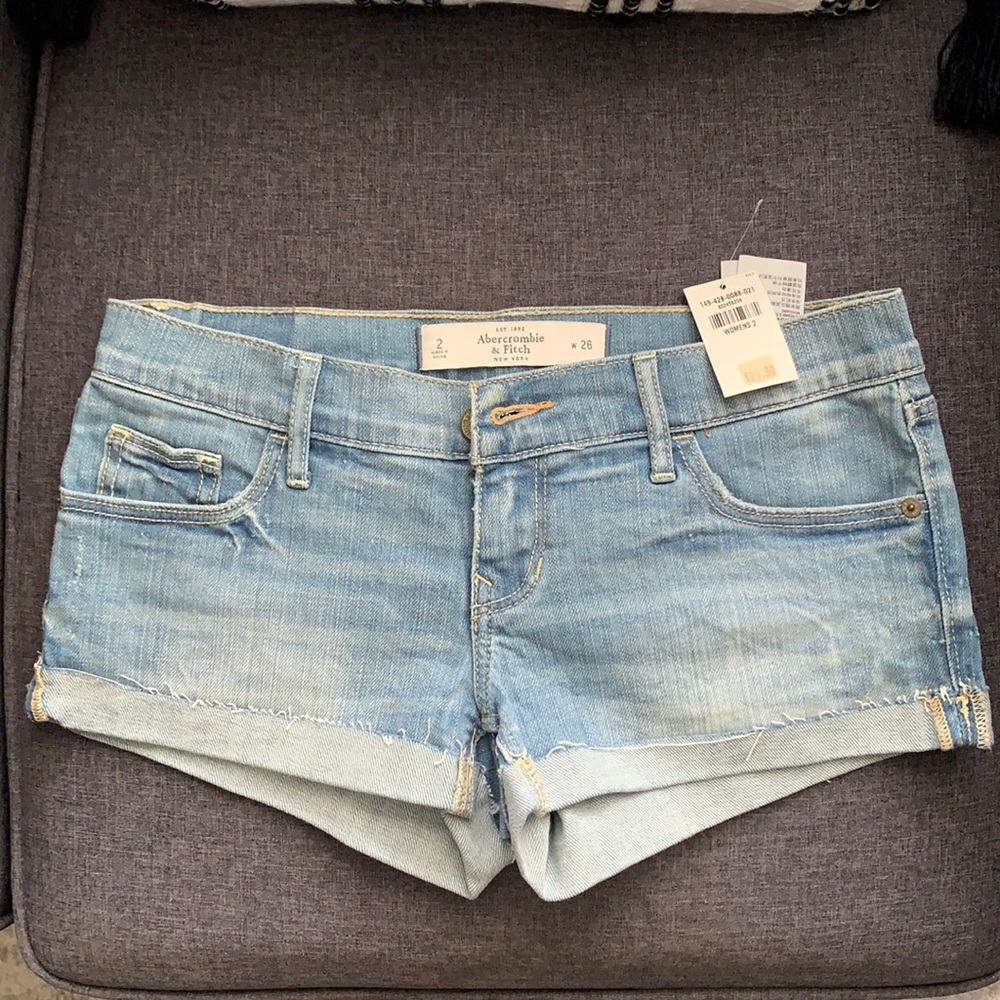 Abercrombie and Fitch juniors denim shorts, size 2